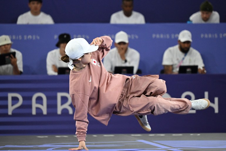 Ami of Japan in action during the B-Girls final