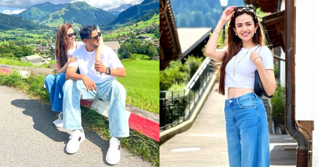 Sana Javed and Shoaib Malik enjoy vacation in Gstaad, Switzerland