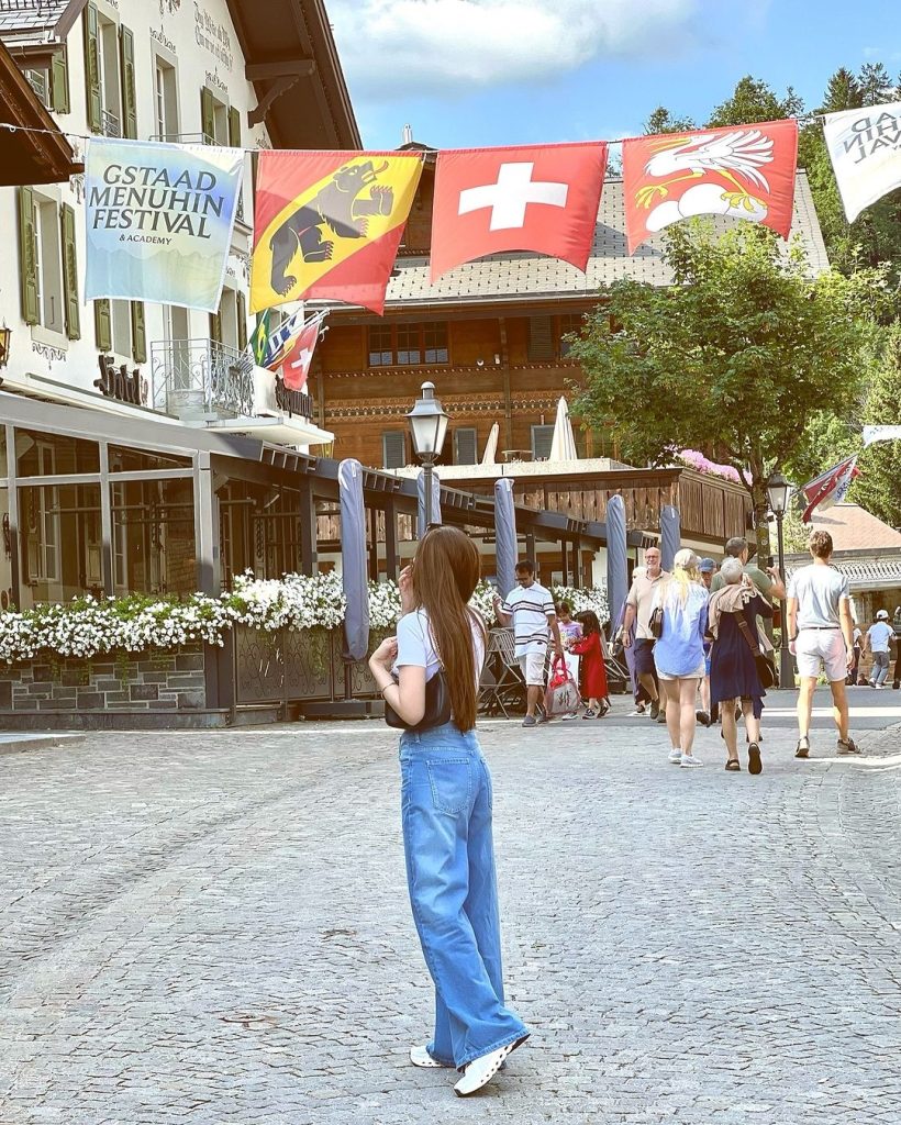 Sana Javed and Shoaib Malik Enjoying Vacation in Gstaad, Switzerland