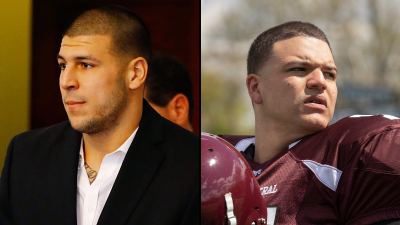 Feature Comparing American Sports Story Aaron Hernandez Actors to Their Real Life Counterparts