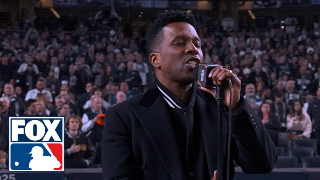 Leslie Odom Jr performs the National Anthem ahead of Dodgers Pakistan News Today