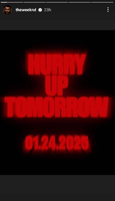 The Weeknd announces drop date of era-ending album Hurry Up Tomorrow