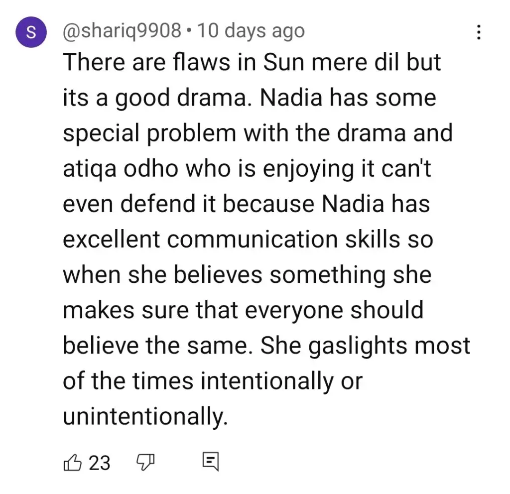 Nadia Khan’s Drama Reviews Draw Widespread Criticism