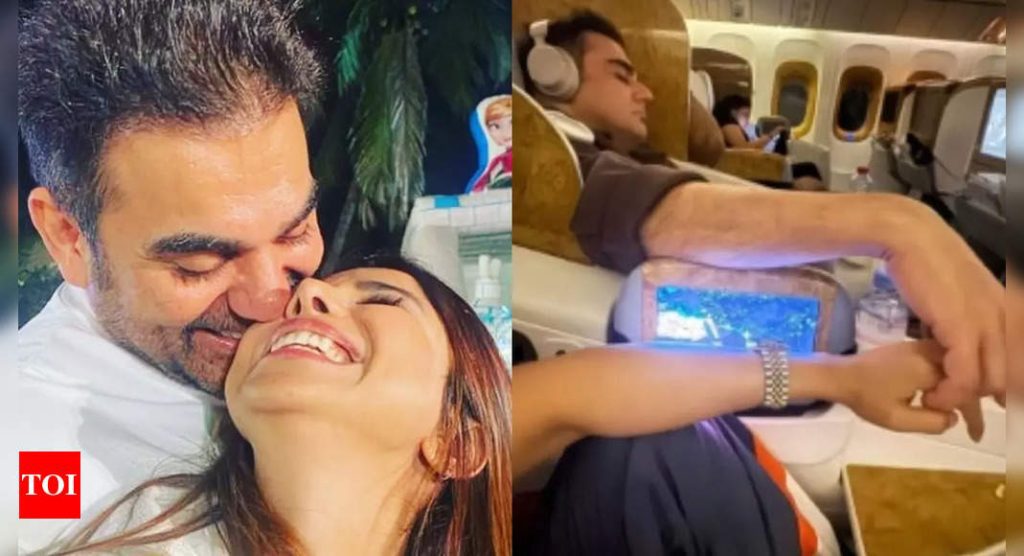 Arbaaz Khan and Sshura Khans adorable moment on a flight Pakistan News Today