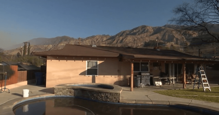 Armed with garden hose LA resident saves home from wildfire Pakistan News Today